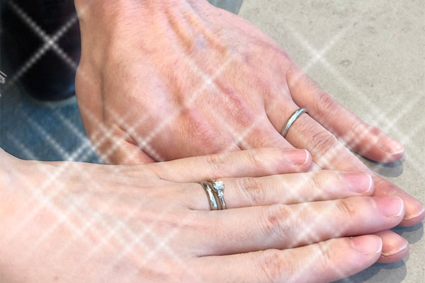 結婚相談所 東京 渋谷 30代 女性 成婚者　婚約指輪　結婚指輪
